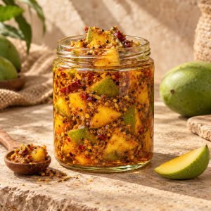 Achar — illustrative desi product photography